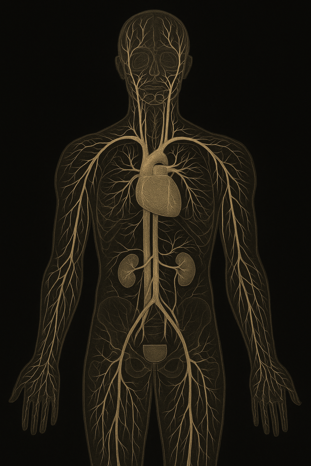 Anatomical circulatory system chart